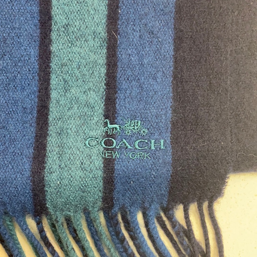 Wool Cashmere Coach Scarf